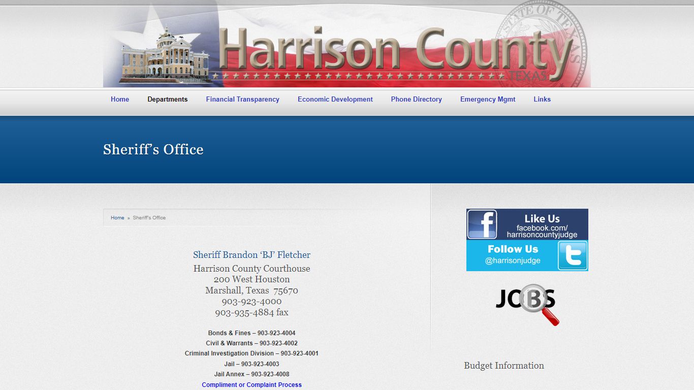 Sheriff’s Office « Harrison County