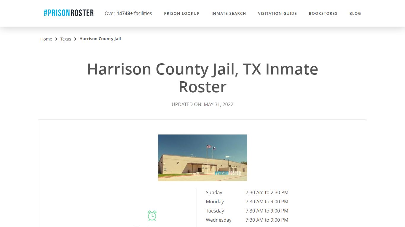 Harrison County Jail, TX Inmate Roster - Prisonroster